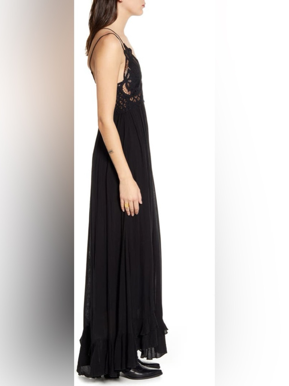 Free People Black Lace Bodice Maxi Dress - Picture 4 of 5